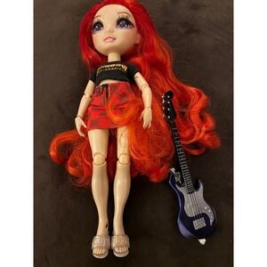 Rainbow High Ruby Anderson Red Hair Fashion Doll with Bass Guitar Accessory RH1